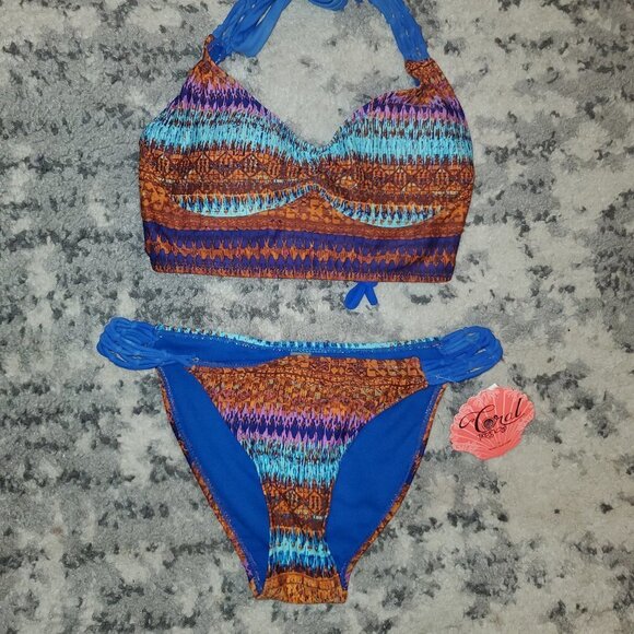 Coral Tropics || Small Bikini || NWT - Picture 2 of 7